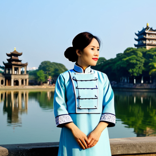 Home 6 양자 컴퓨팅 연구자 - **
A professional Vietnamese woman in a traditional Ao Dai, fully clothed in modest, respectful att...